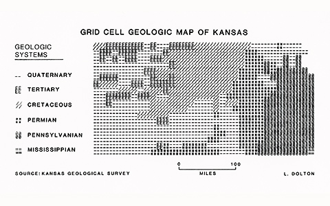 Hand-Printed Cartography Studies: Kansas